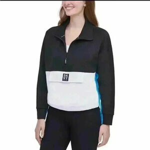 BRAND NEW DKNY SPORT WOMENS 1/2 ZIP PULLOVER